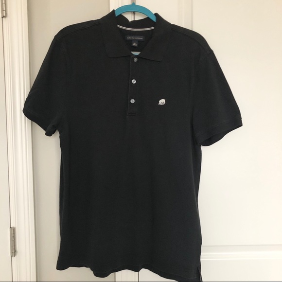 Banana Republic Black Polo Shirt Men Size L - Picture 1 of 6